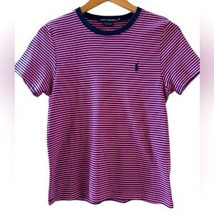 RALPH LAUREN SPORT Women’s Top Navy/Bright Pink Size XL